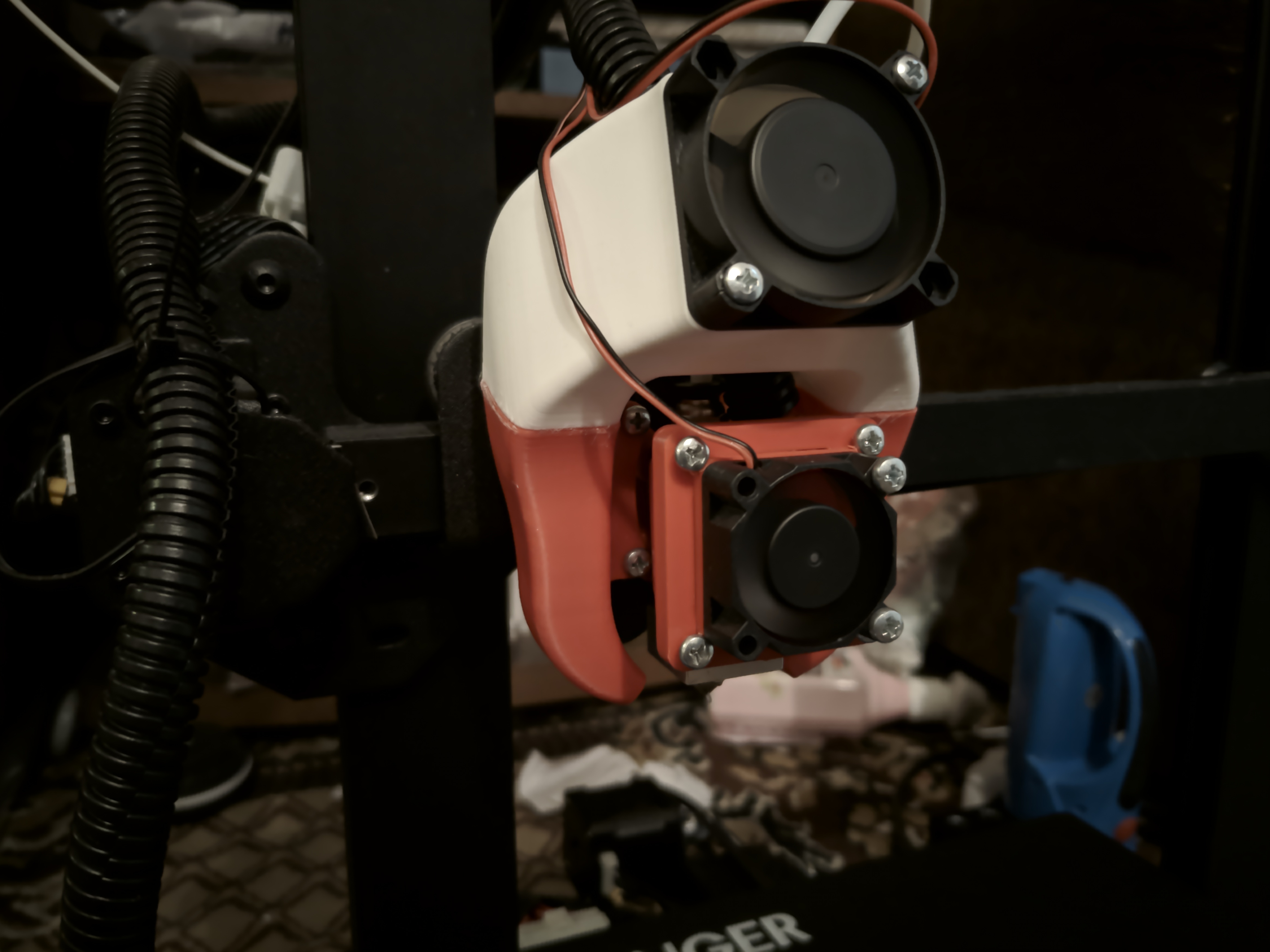 3D printable Fang modulable MK8/E3D/AiO Alfawise/Creality/Tevo BL-Touch ...