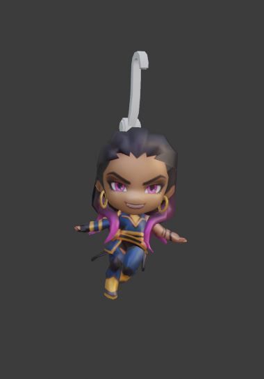 🗝️ Valorant Go Chibi Reyna Gunbuddy・ STL File for ・Cults