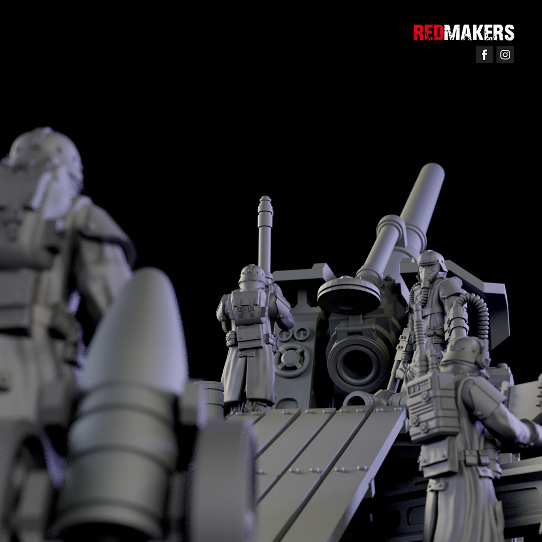 3D file Earthshaker Cannon. Heavy artillery of the Imperial Force 🔫 ・3D ...