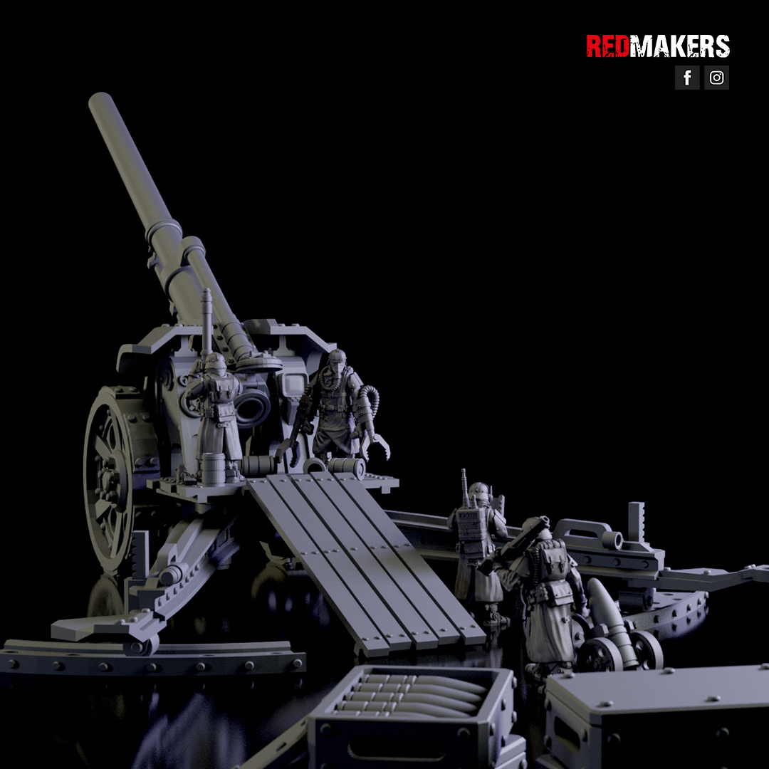 3D file Earthshaker Cannon. Heavy artillery of the Imperial Force 🔫 ・3D ...