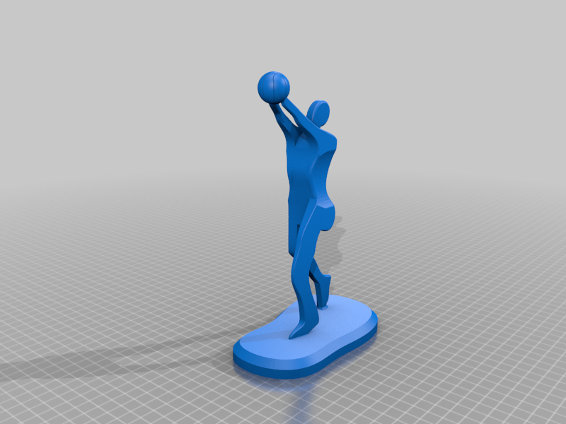 Free 3D file Basketball Athlete Minimalist Square 🏀 ・Object to download ...