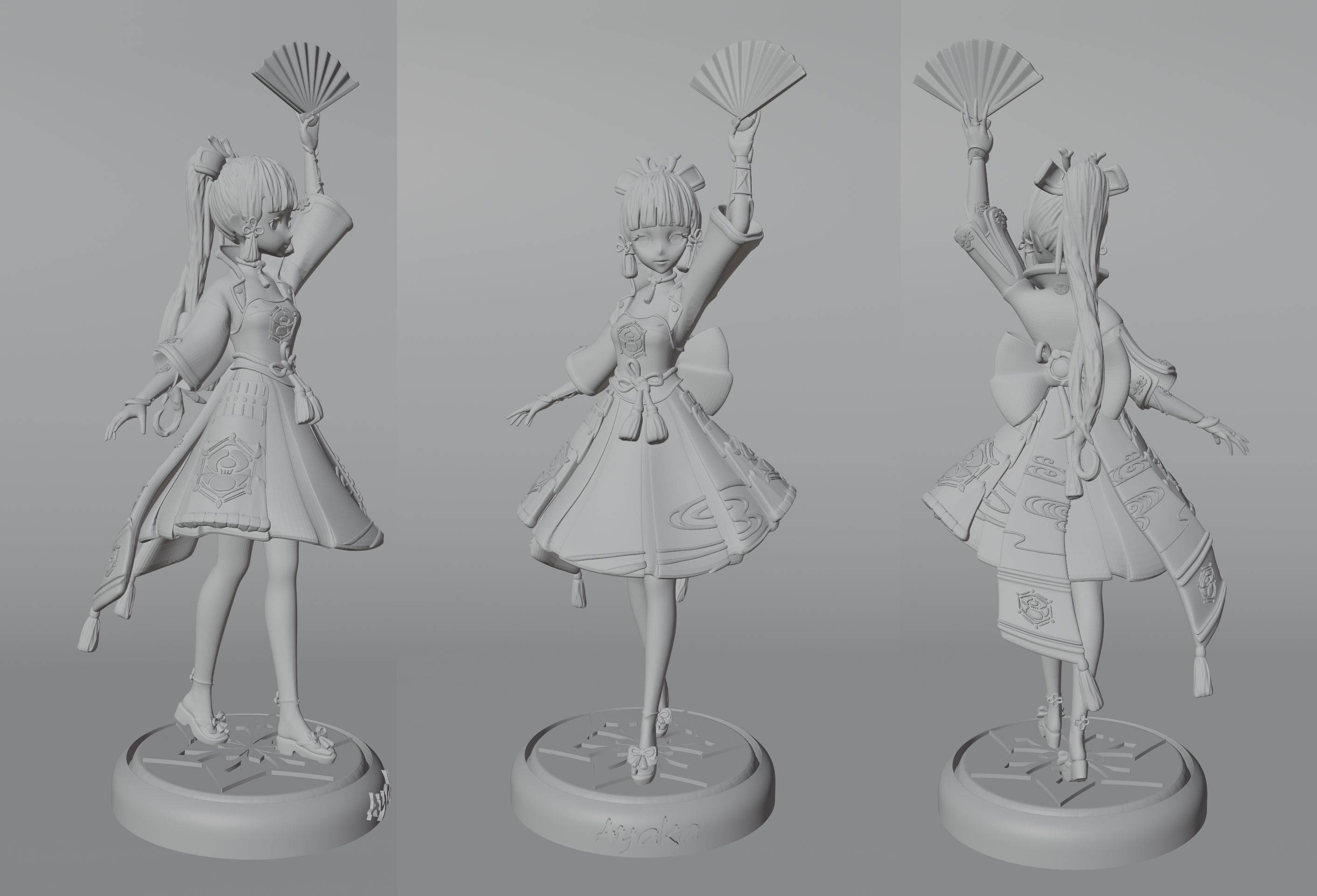 ♀️ Ayaka - Genshin Impact・ 3D File for ・Cults