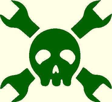 Free STL file Hack a Day Skull and Wrenches Logo 💀 (SCAD, DXF, and SVG ...