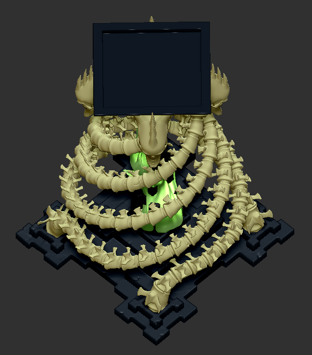 STL file Alternative bone collectors pillar/vortex 🦴 ・3D print model to ...