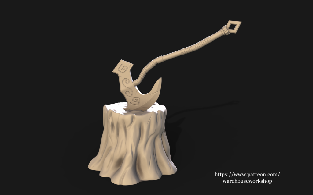 Free STL file Axe 🪓 ・Template to download and 3D print・Cults