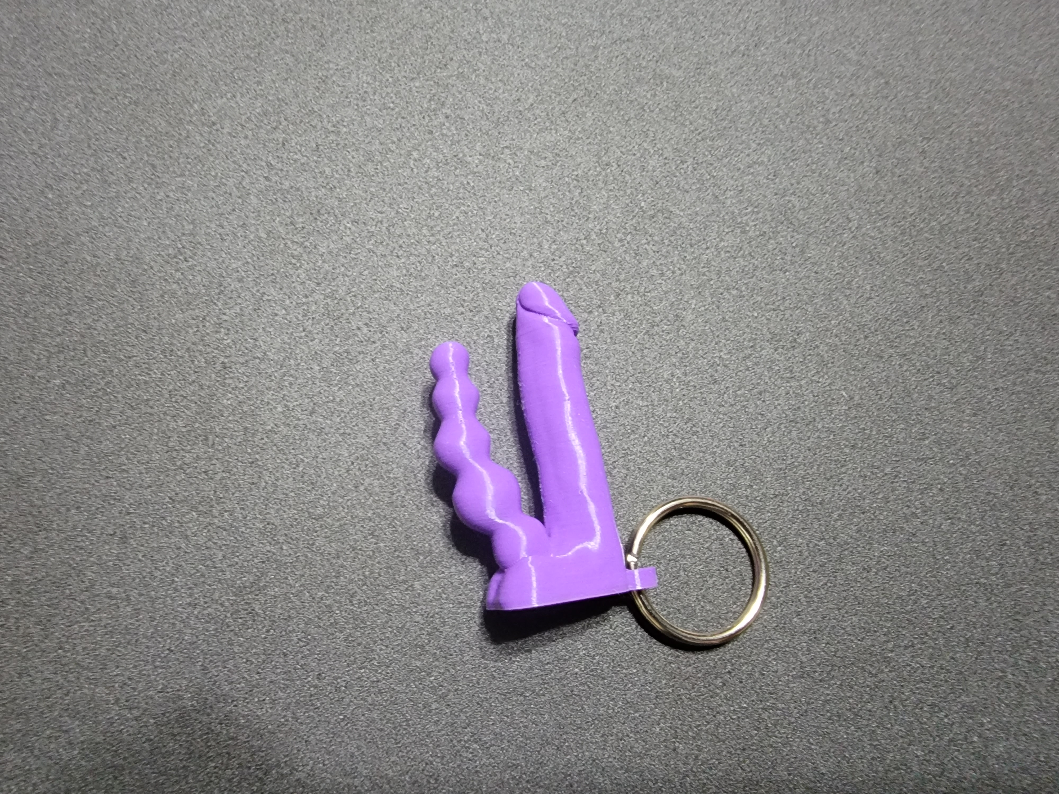 🍆 Doppelter Dildo-Schlüsselanhänger・ STL Datei für ・Cults