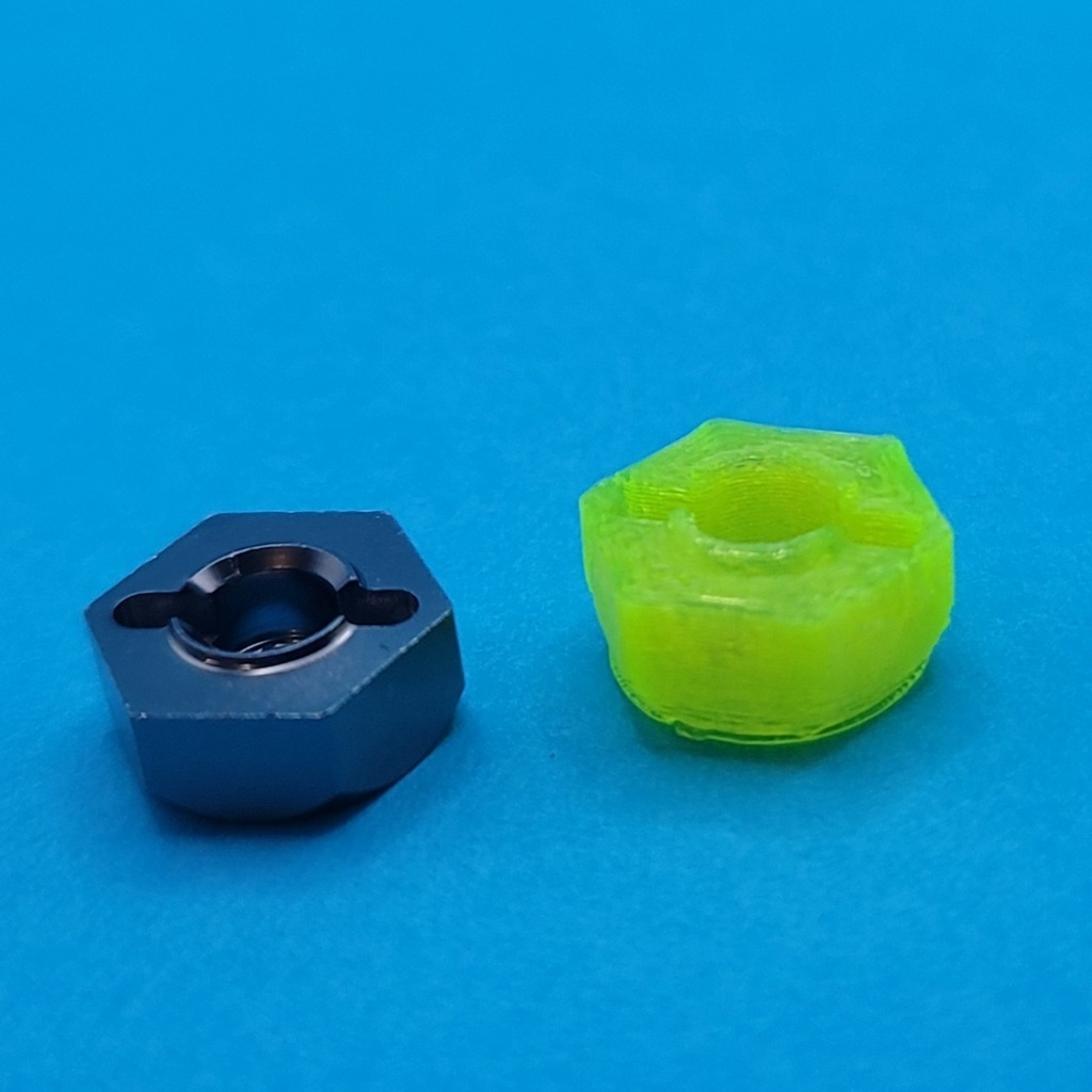 RC Car Wheel Hex Adapter – 8mm To 12mm Hole, 4mm Thickness – Carbon Fiber PETG – UK Made