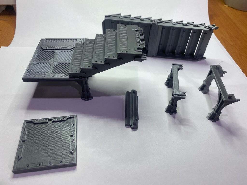 🦺 DU ZM stairs and safety railing・ STL File for ・Cults