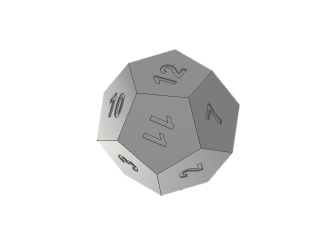 Archivo STL DADO CON 12 CARAS NUMÉRICAS 🎲 ・Diseño de impresión en 3D ...