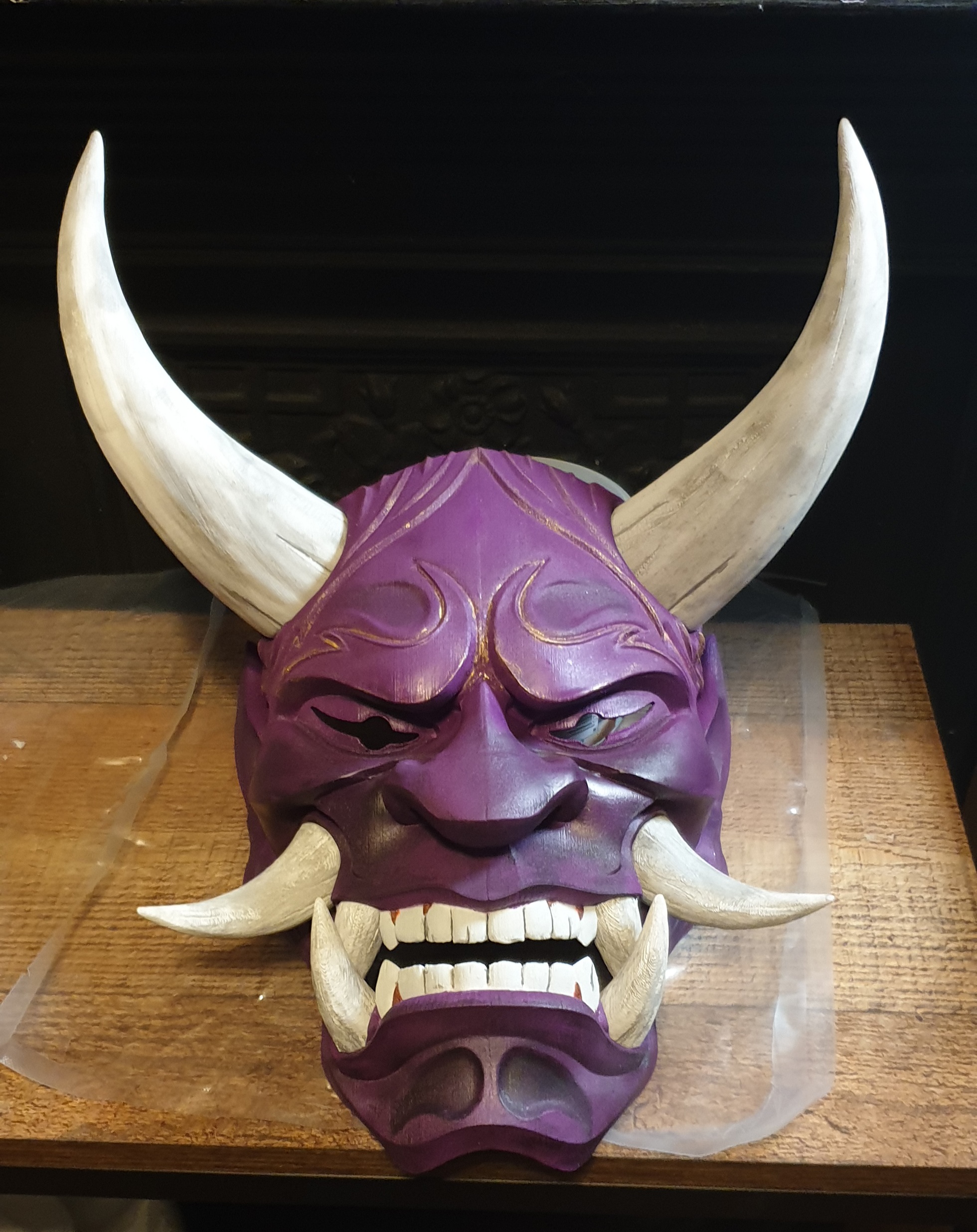 3D print Japanese Hannya Mask Oni Demon Mask Samurai Mask 3D print ...