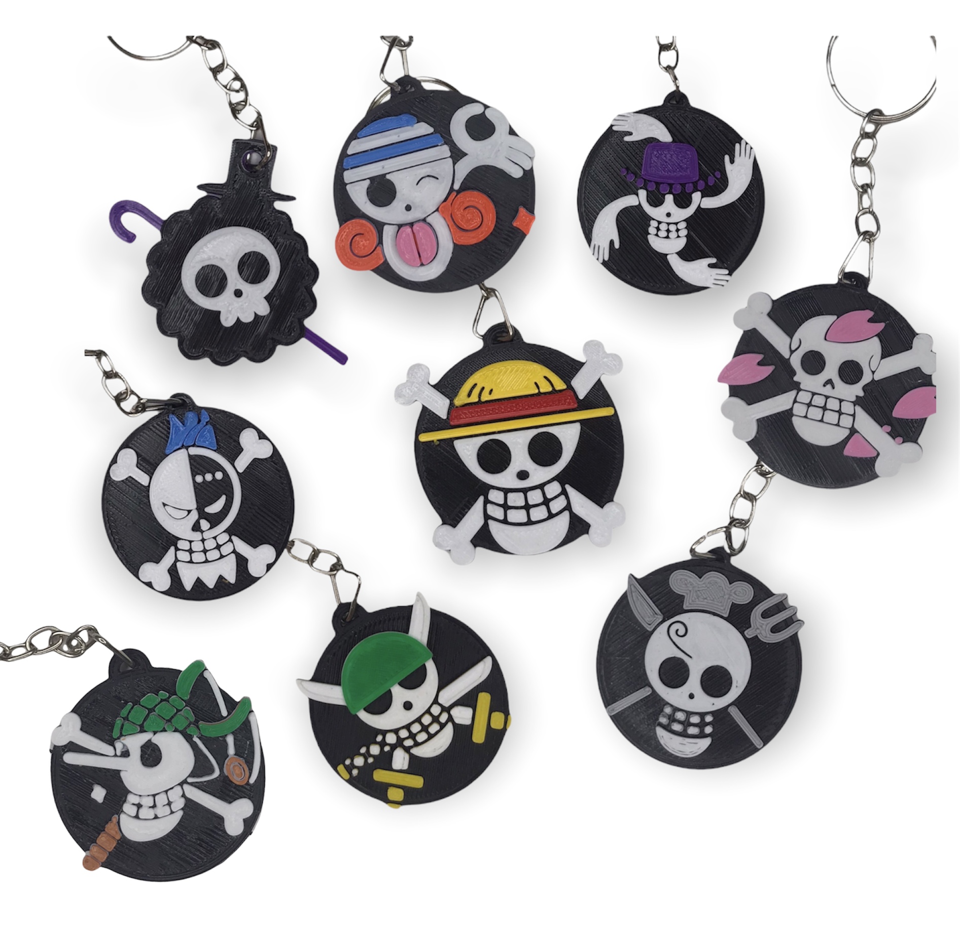STL file Brook Keychain - One Piece 🗝️ ・3D printable model to download ...