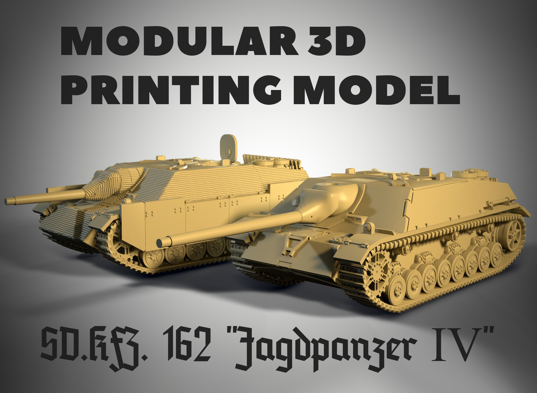 🪖 Sd.Kfz.162. Jagdpanzer IV・ 3D File for 3D printing・Cults