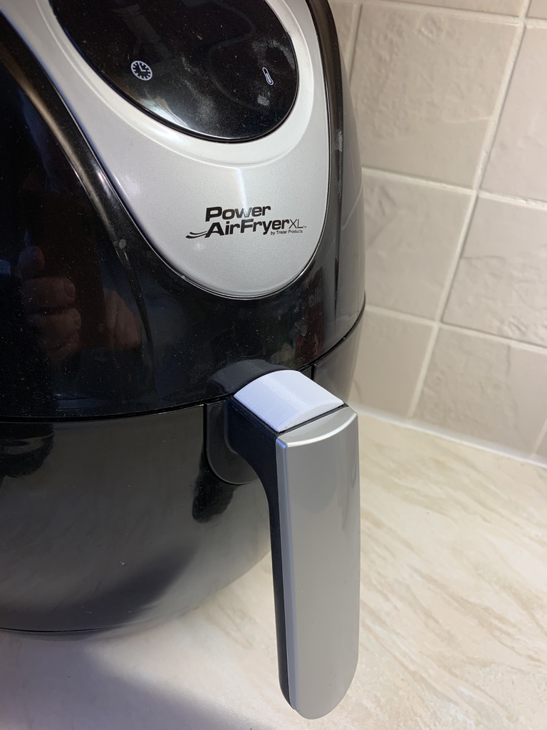 STL file Power Air Fryer Basket Release Button Cover *New Version* 🧺・3D