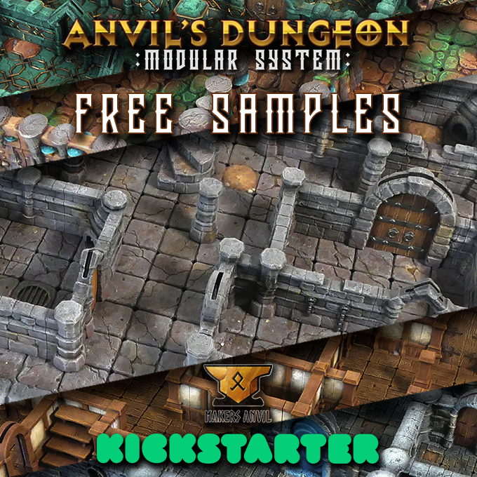 🆓 Anvil's Dungeon System Free Samples・Free 3D File for ・Cults