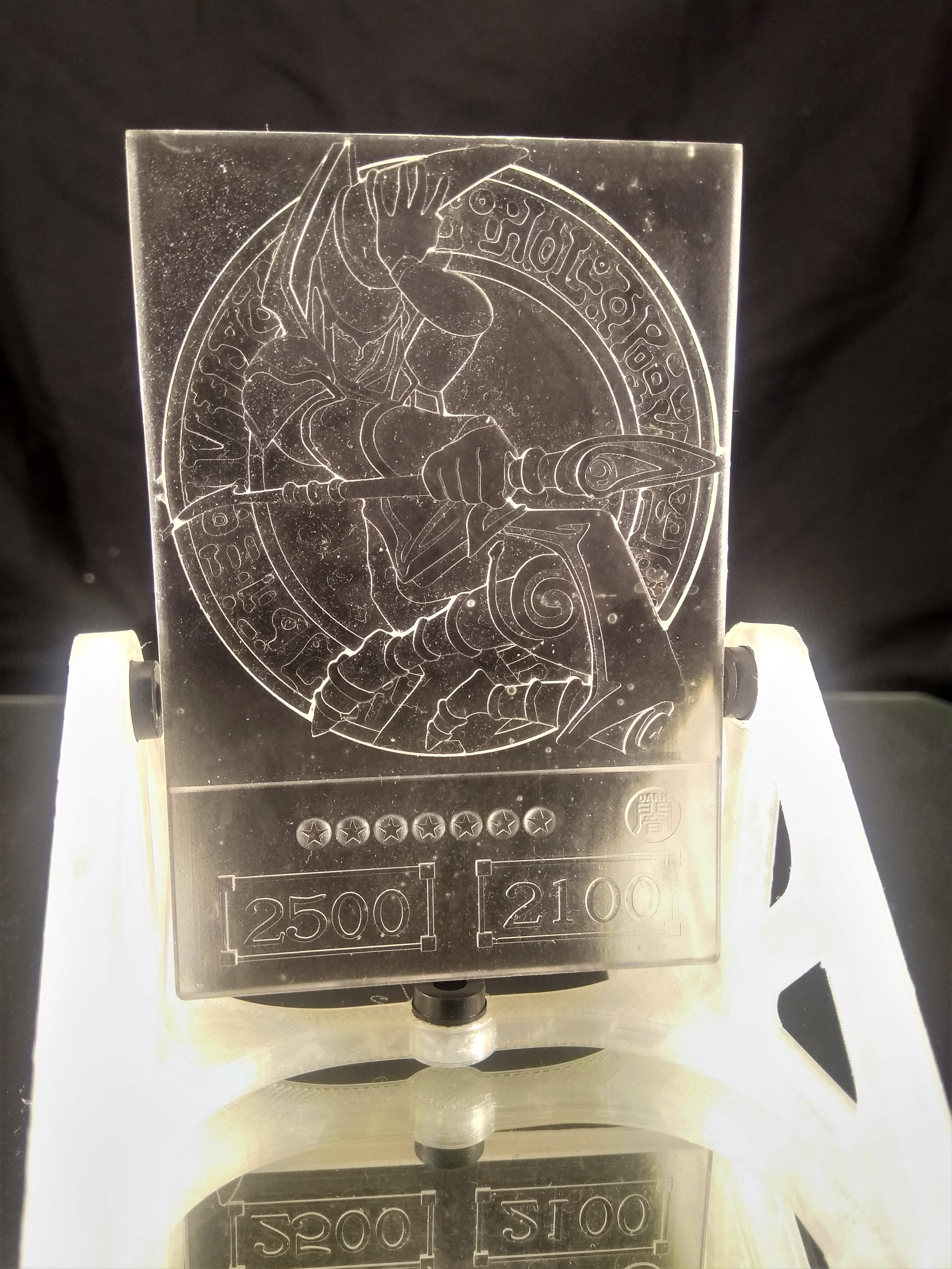 3D Printed Proxy Yugioh cards - Dark Magician STL File for Cults 3D Printed Proxy Yugioh cards - Dark Magician STL File for Cults