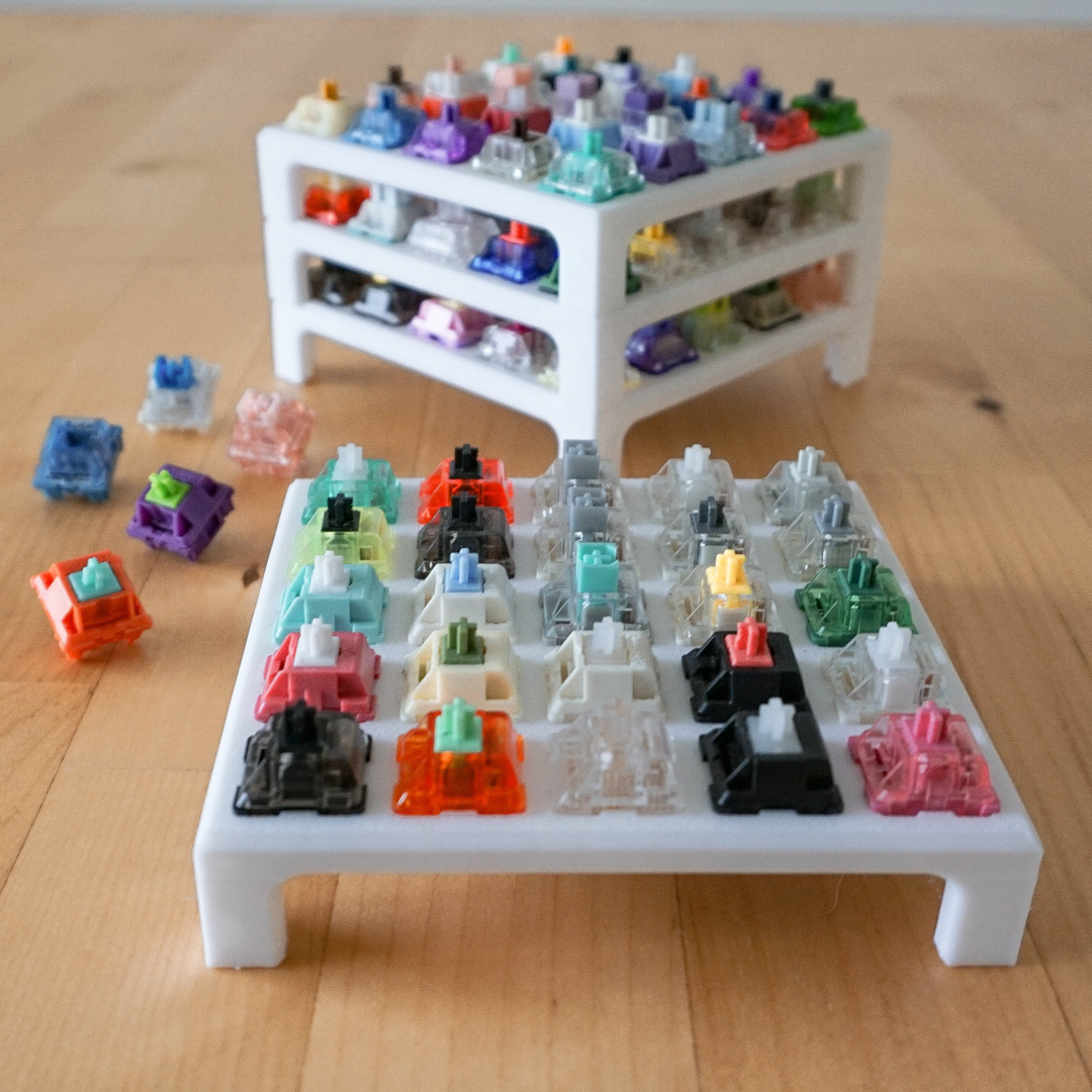 STL file Mechanical Keyboard Switch Holder Organize and Display Your