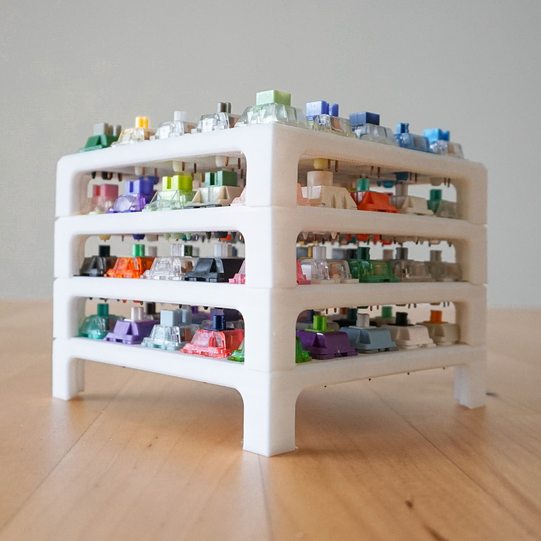 STL file Mechanical Keyboard Switch Holder Organize and Display Your