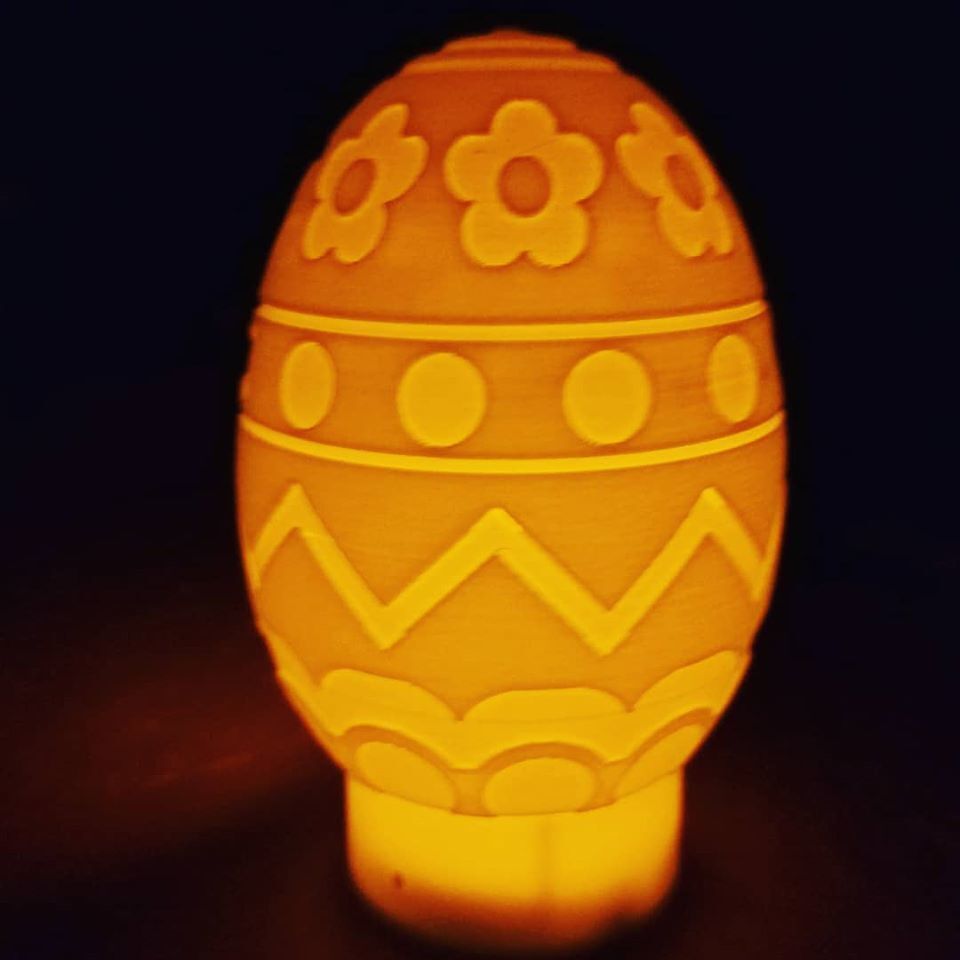 Free STL file Tea Light Easter Egg V2 🫖・3D printer design to download・Cults