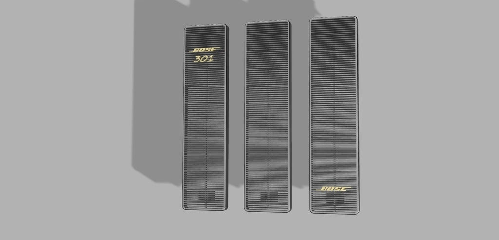 🔉 Bose 301 Middle Grill・Free STL File for ・Cults