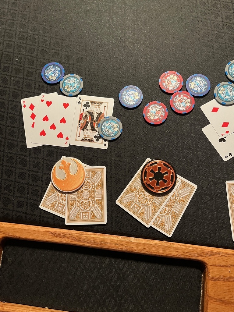 ⭐ Star Wars Themed Poker Card Cappers・Free 3D File for ・Cults