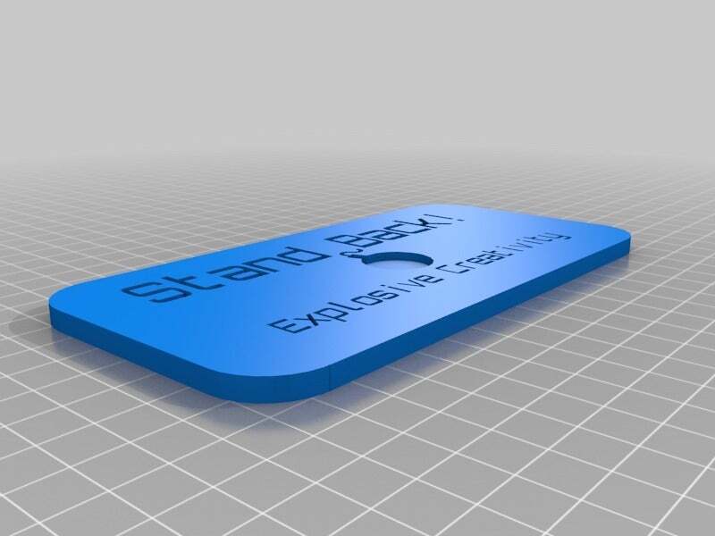 Stl Sign Generator Бесплатный STL файл Explosive Creativity Sign 🎨 ・Шаблон для 3D-печати ...