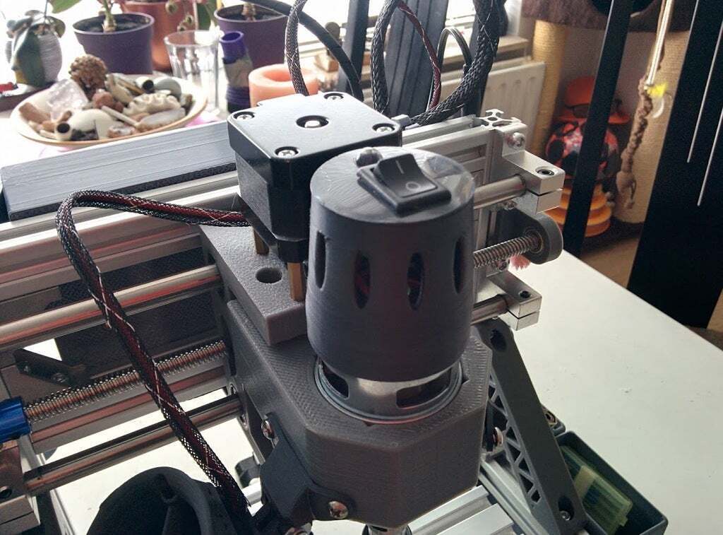 Spindle Stl File 🔝 42mm cnc spindle cover and switch top.・Archivo STL Gratis para ・Cults