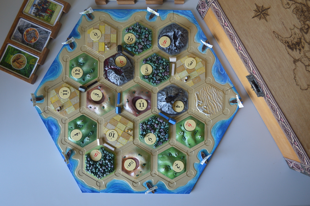 3D print Catan Seaside Pieces with Ports・Cults