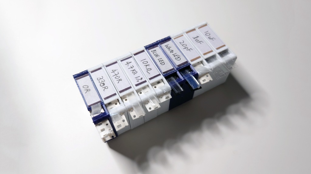 Smdc Racks 免费 3D 文件 SMT / SMD Storage Rack 🔌 ・可下载 3D 打印机设计・Cults