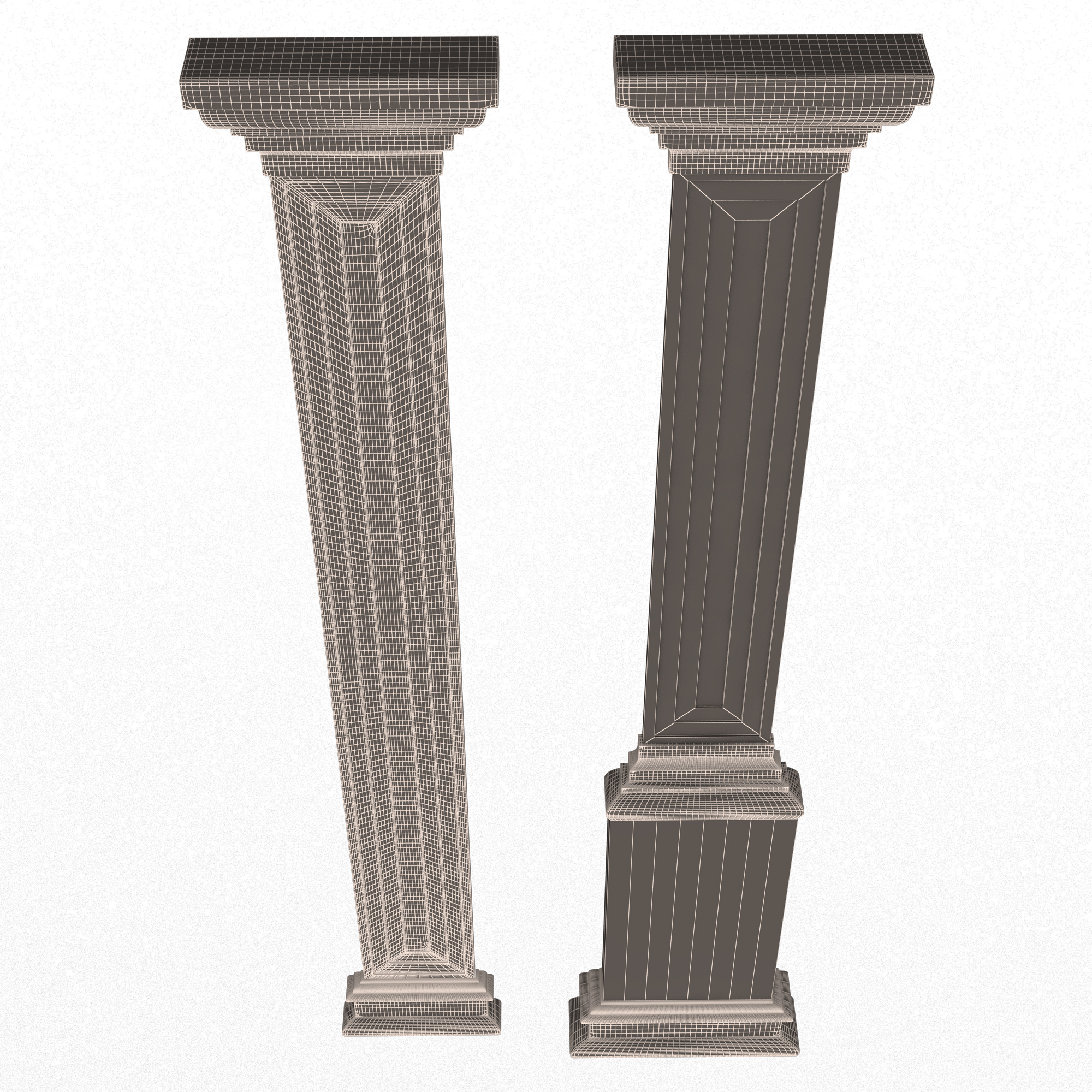🏛️ Interior-Exterior Pilasters・ 3D File for ・Cults
