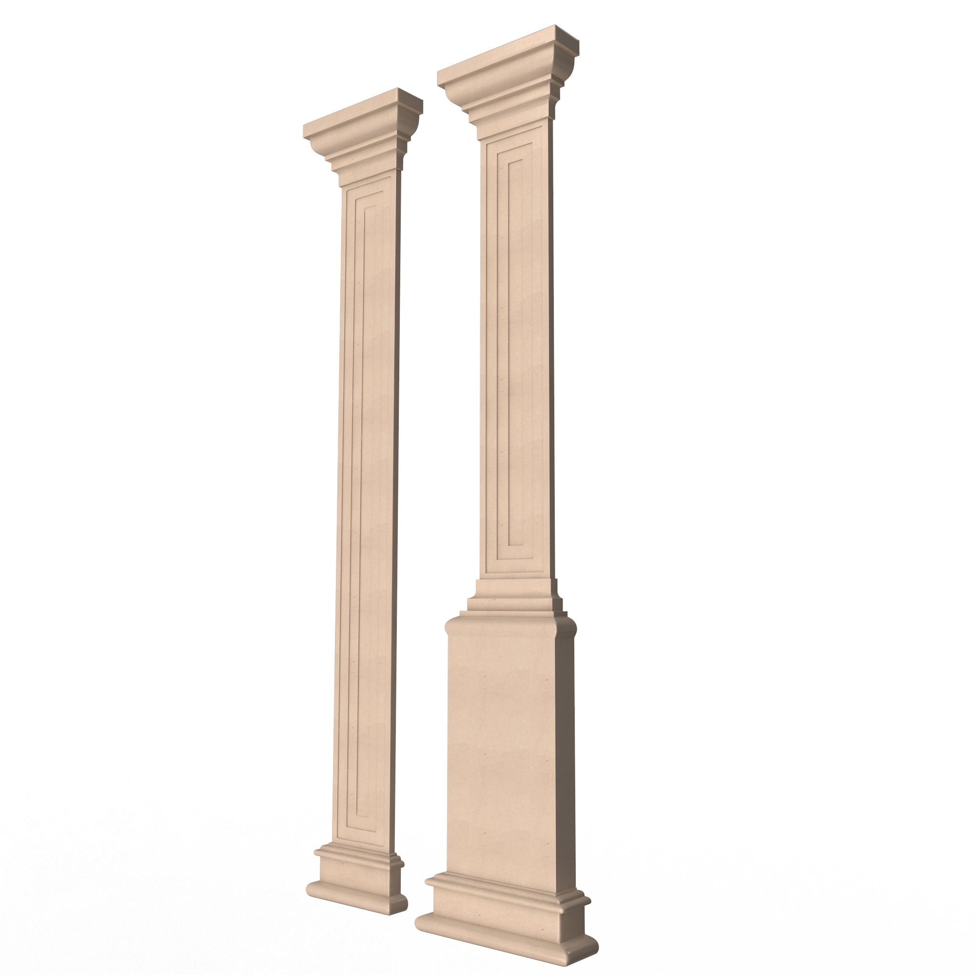 🏛️ Interior-Exterior Pilasters・ 3D File for ・Cults