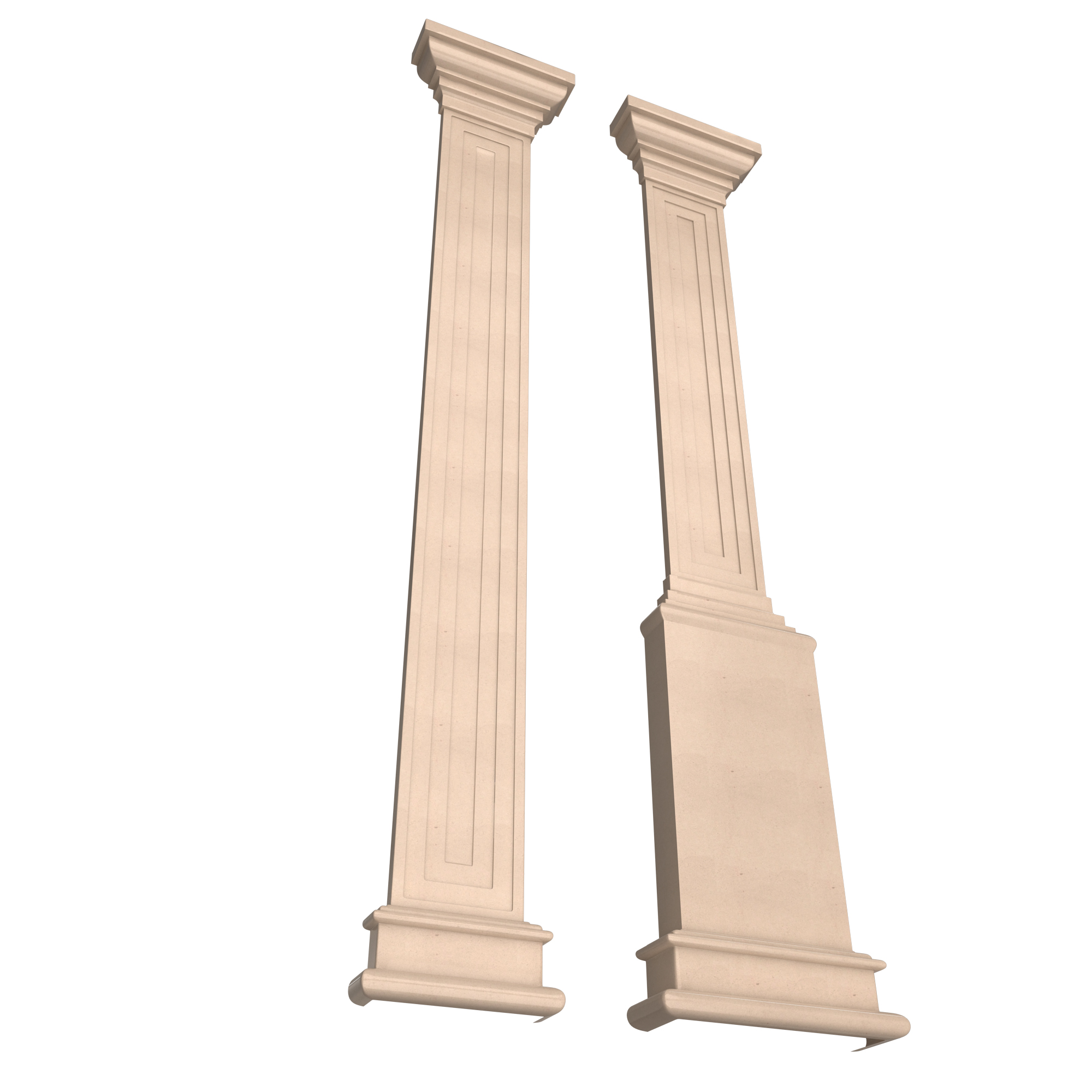 🏛️ Interior-Exterior Pilasters・ 3D File for ・Cults