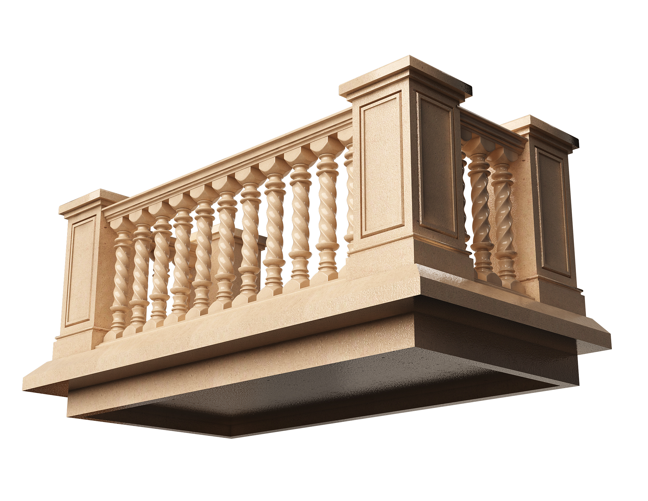 3D file Railing Balcony and Footbridge Collection 🦏・3D printable model ...