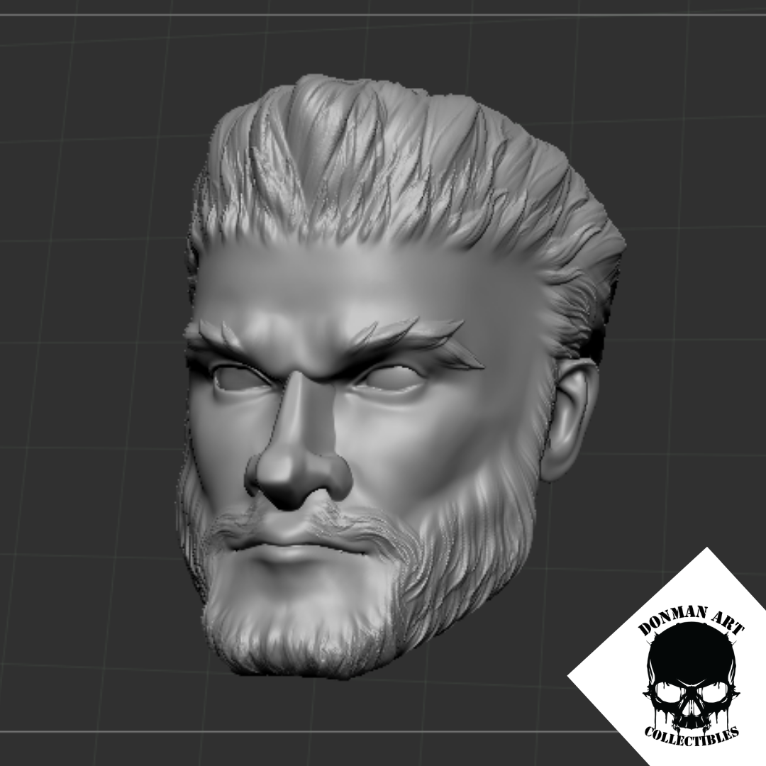The General Head for 6 inch action figures・ STL File for ・Cults