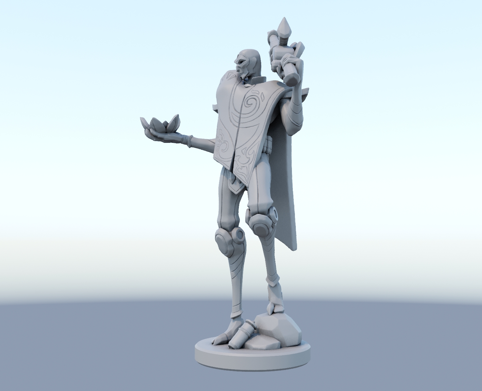 Jhin League Of Legends 3D Print Model STL File For Cults Jhin League Of Legends 3D Print Model STL File For Cults