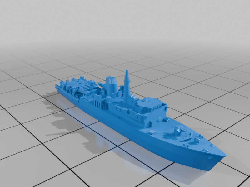 ⚖️ Hunt Class UK Minesweeper (1/600 and 1/1250 scales)・Free 3D File for ...
