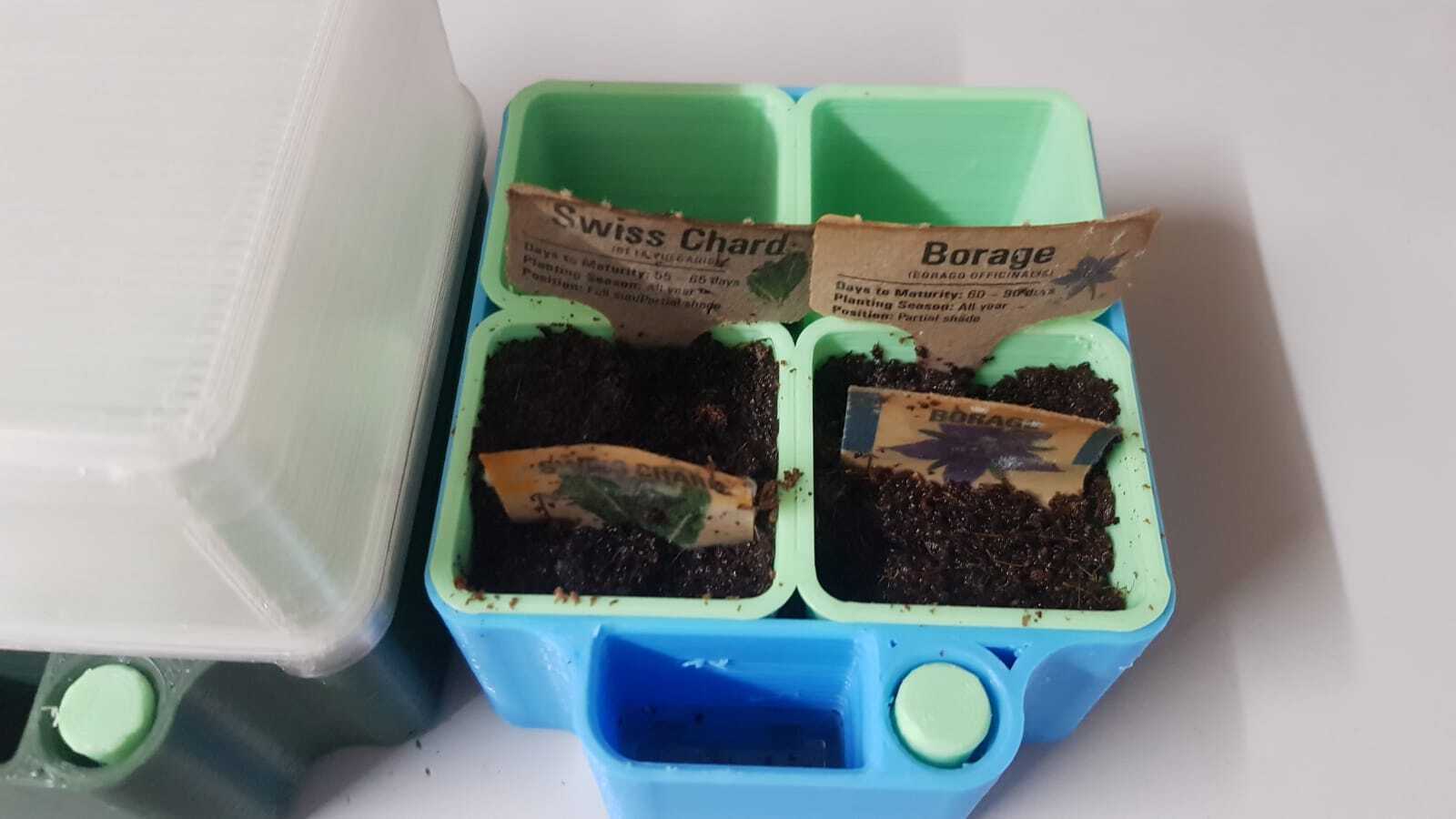 ❌ Transparent 3D print Automatic Seed Starter - Self Watering Seed Starter With ...