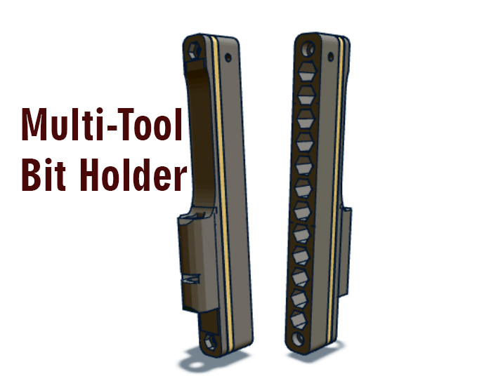 Free 3D file Multitool Bit Holder 🛠️・3D printer model to download・Cults