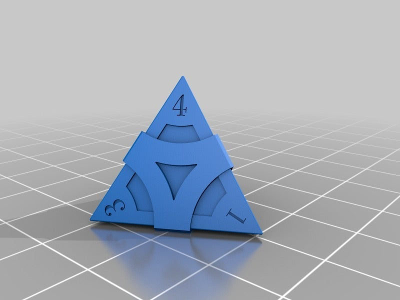 Free STL file Four-sided die 🎲 ・3D print design to download・Cults
