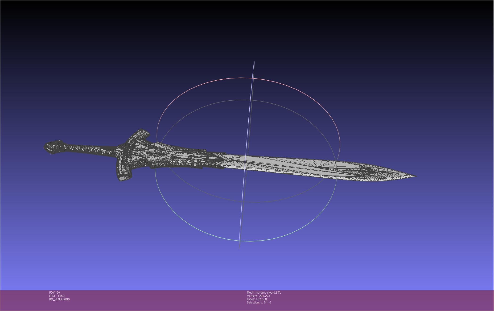 G Code Sword STL file Fate Mordred Sword Printable Assembly 🗡️ (OBJ, 3MF, GCODE, DXF ...