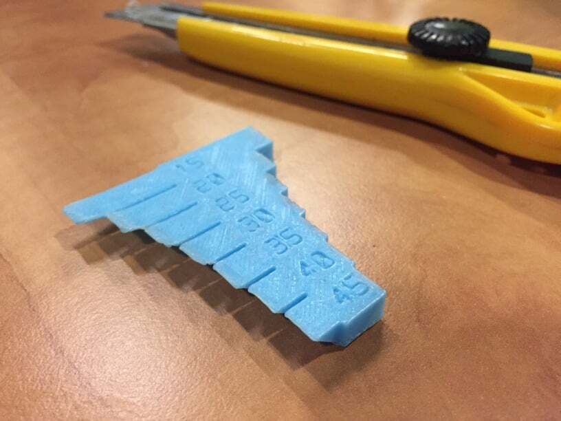 Overhang Test Print (Customizable)