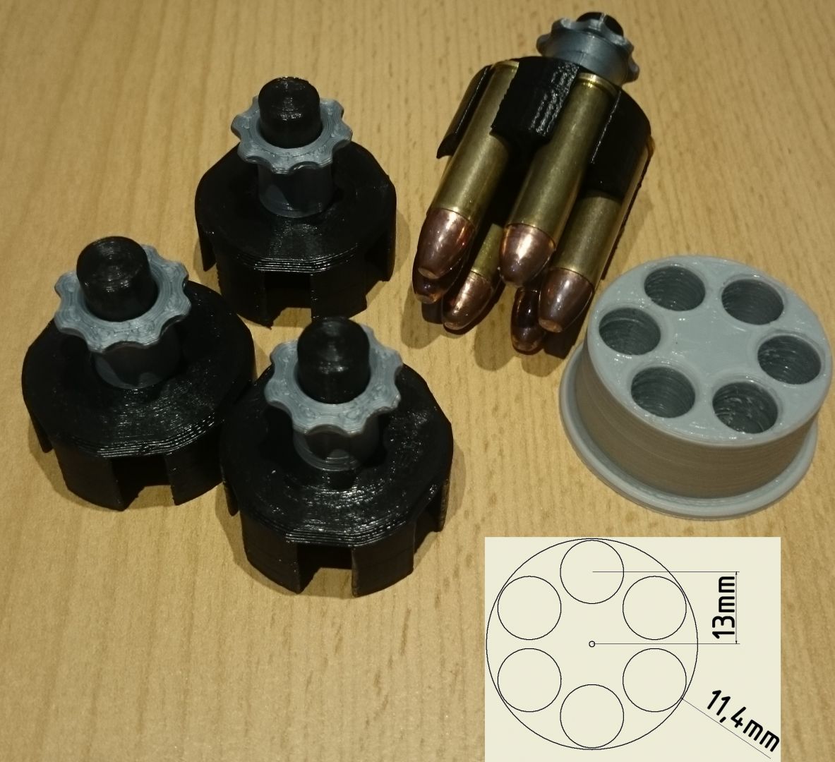 Файл STL Speedloader for Colt Python Cal.357 🔧 ・Шаблон для 3D-печати ...