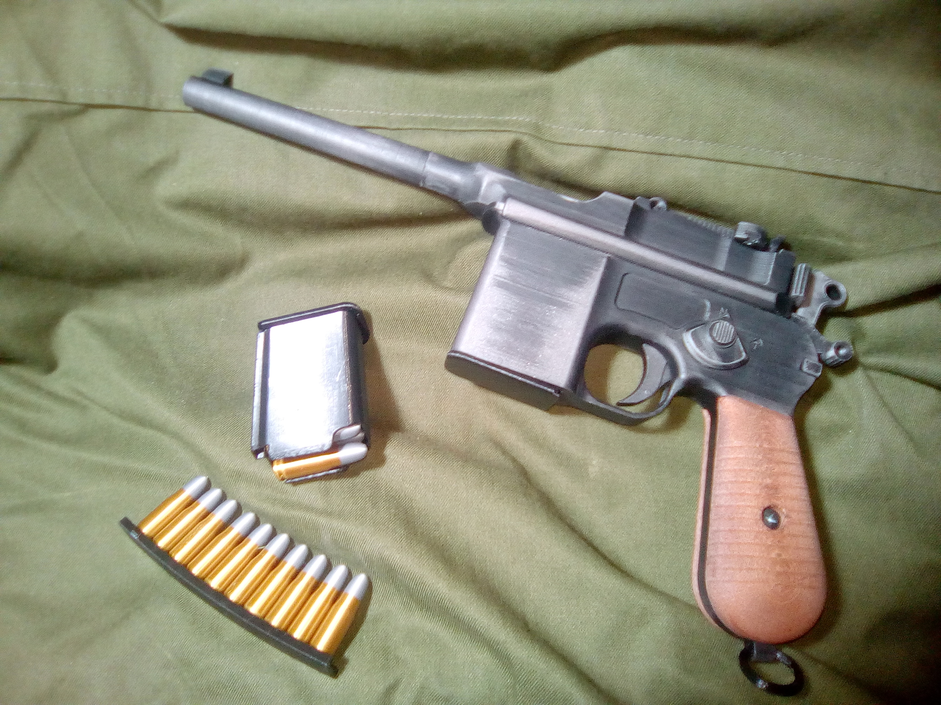 🔫 zvc toy gun mauser c96/m712・3D Print with the PRUSA I3MK3S+ 3D