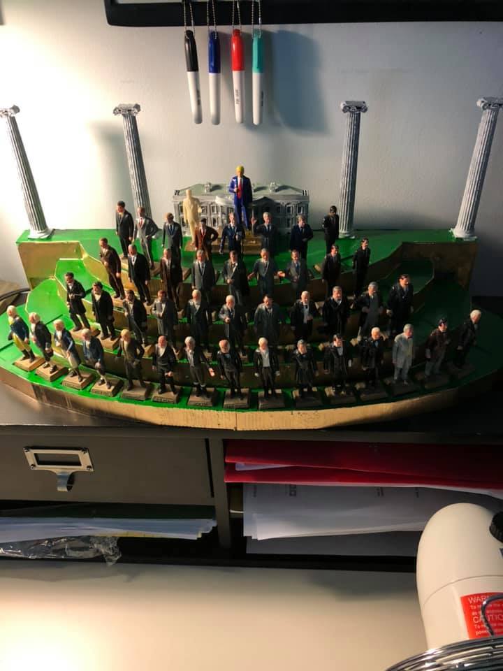 Figurina President Teddy Roosevelt Marx Degli Anni '60 - 2,5 Pollici, Ottime Condizioni