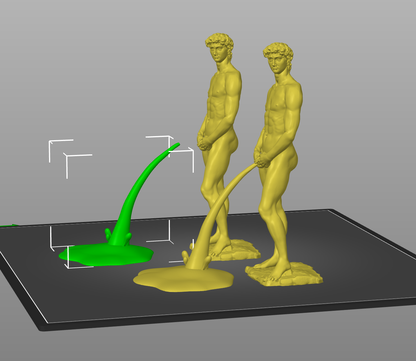 David Pee ✡️ peeing david・ 3D File for ・Cults
