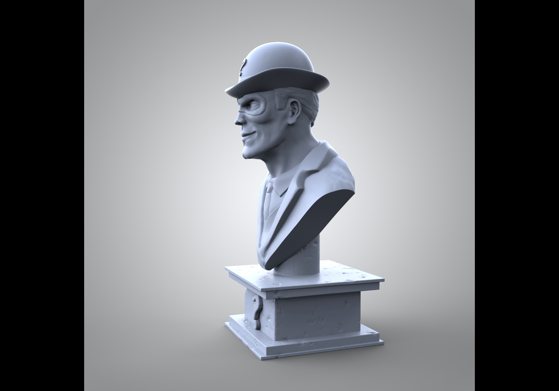 STL file THE RIDDLER BUST 👤 ・3D printable model to download・Cults