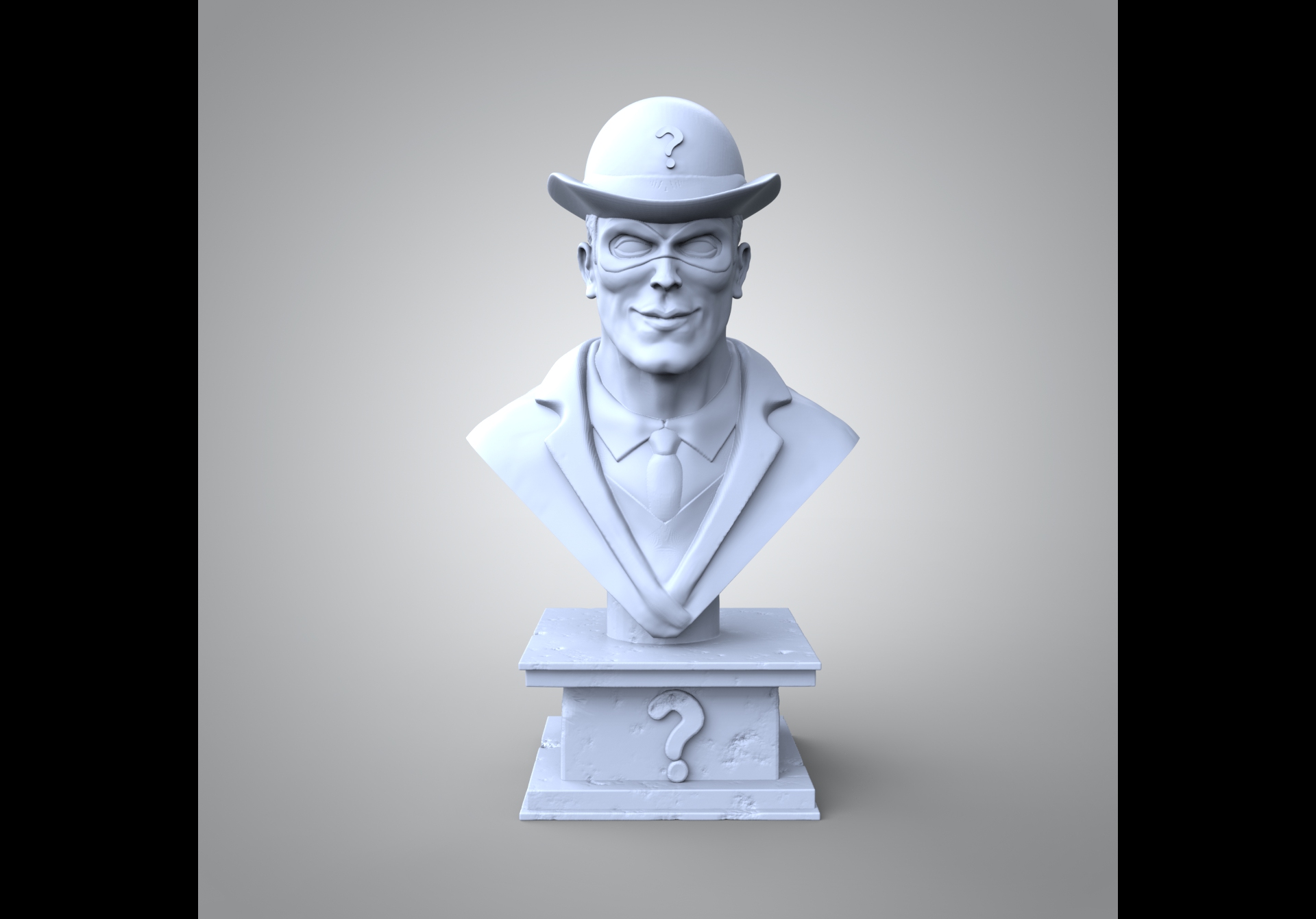 STL file THE RIDDLER BUST 👤 ・3D printable model to download・Cults