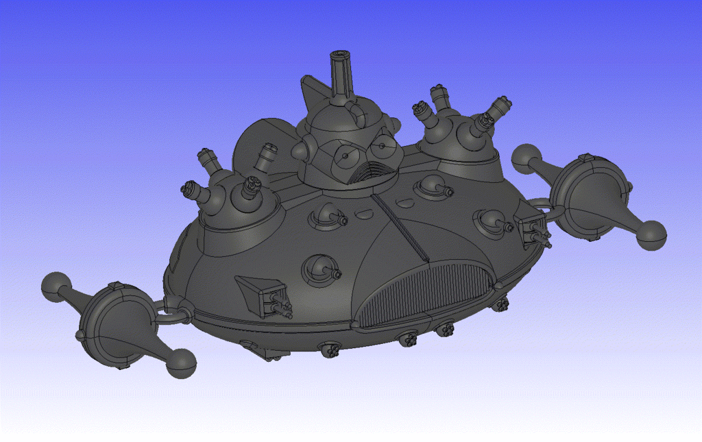 🗺️ Gamma World 1e Warbot・Free 3D File for ・Cults