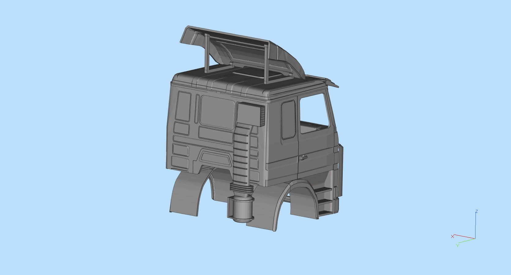 3D file 3D printed RC Old Truck cabscanya scale 14 👴 ・Model to download ...