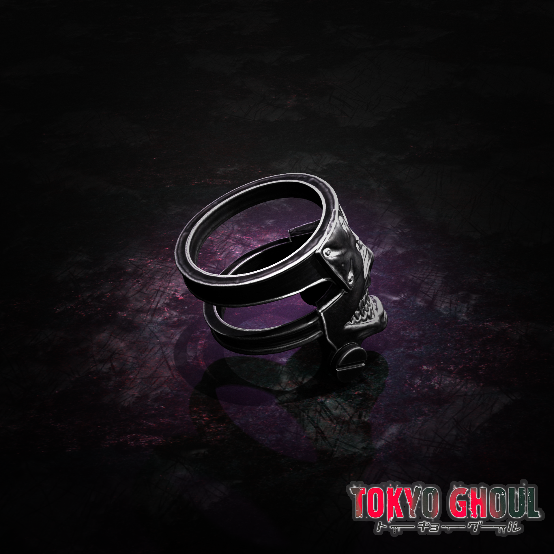 🗼 Tokyo Ghoul Kaneki ken's Ring・ STL File for ・Cults