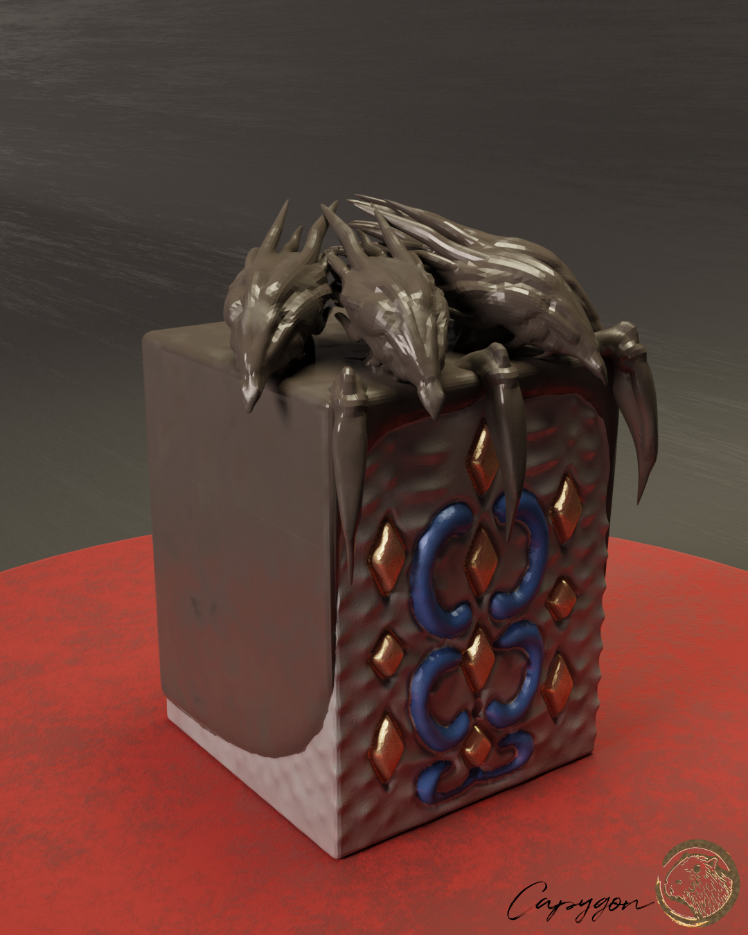 STL file Capygon Deckbox - Sliver Overlord 🎲 ・Model to download and 3D  print・Cults
